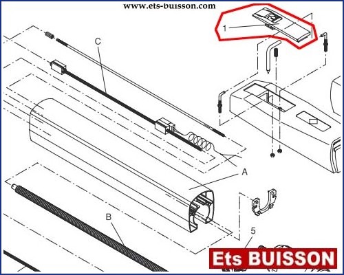 BENINCA DU.35V2FC - Levier N°1 Ref. 9686054